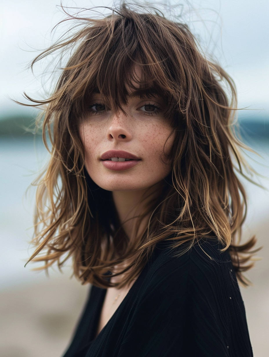 56 Stunning Long Layered Hair With Bangs Trends For Every Face Shape