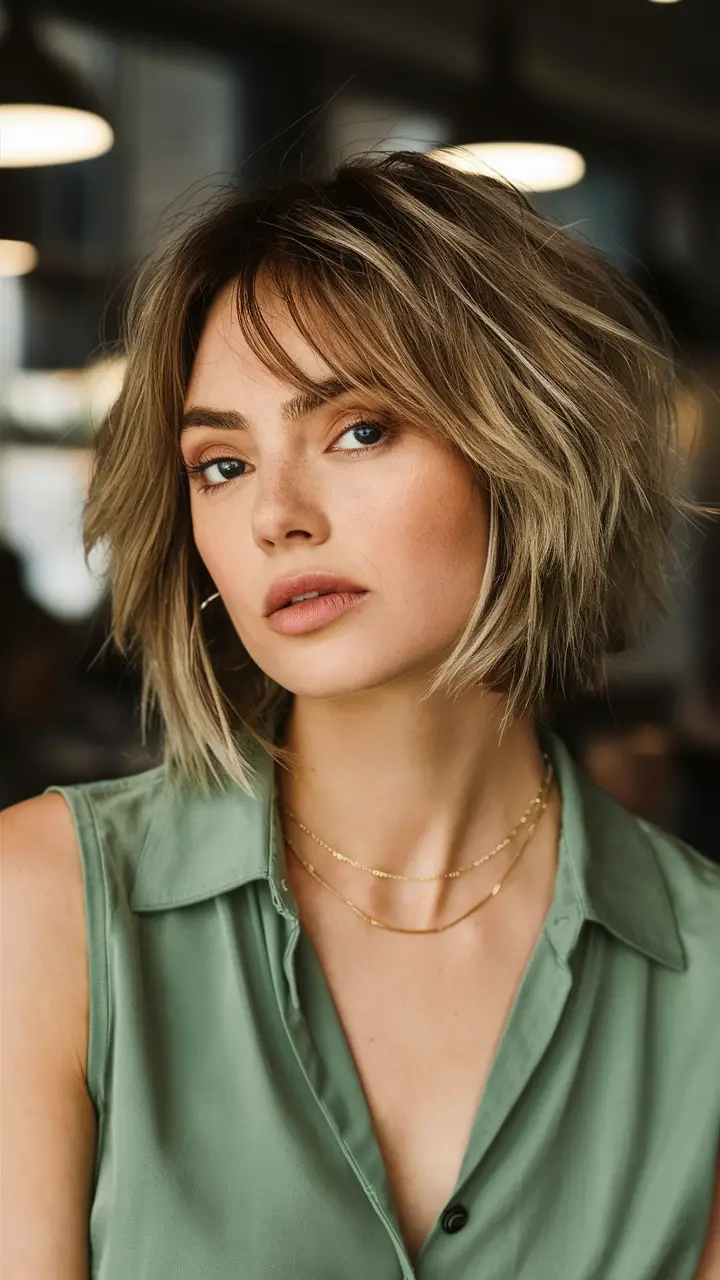 53 Stunning Shaggy Bob Haircuts For Women Medium Short And Long Styles With Layers And Bangs 9085