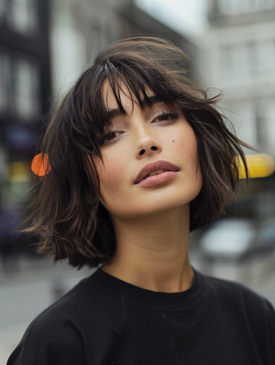 25 Curtain Bangs Short Hair Ideas: Trendy Bob & Pixie Cuts for Every ...