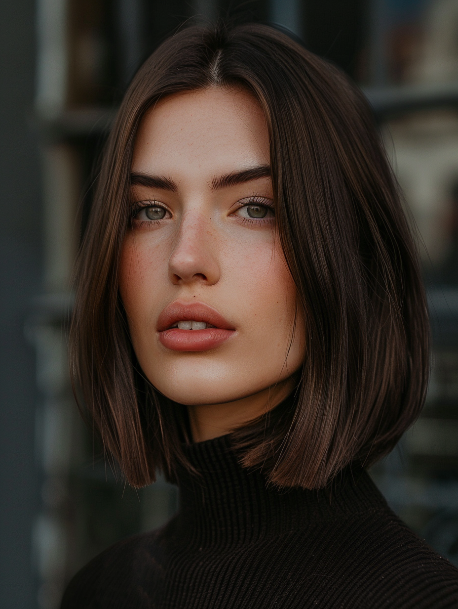 55 Stunning Long Bob Haircuts for Chubby Faces to Enhance Your Natural ...