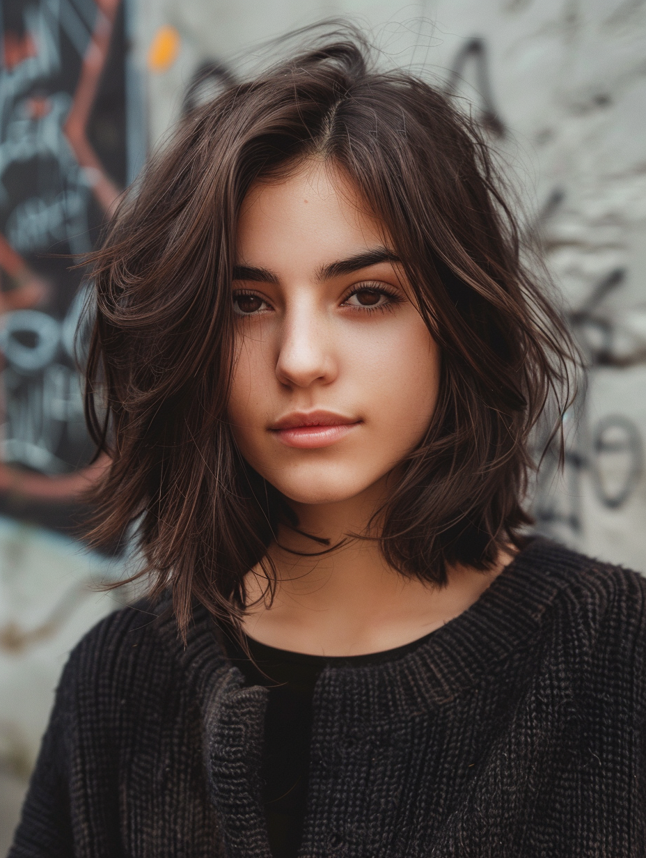 55 Stunning Long Bob Haircuts For Chubby Faces To Enhance Your Natural 