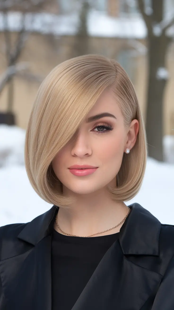 28 Best Winter Haircuts for Round Faces 20242025 Flattering Bob