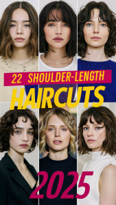 Top 22 Shoulder Length Haircuts 2025 Trendy Styles Layers Bangs 33 1 22 169x300