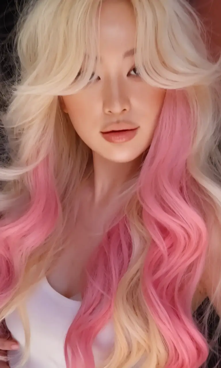 Beautiful Ombre Hair Inspiration - Summer 2025 - Soft Blonde with Cotton Candy Dreams
