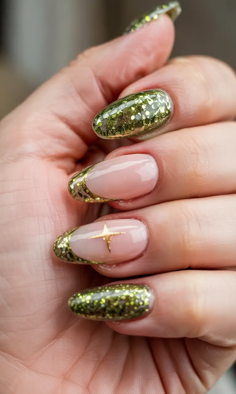 Almond Nail Inspo for a Cute Summer 2025 Look Golden Hour Luxe