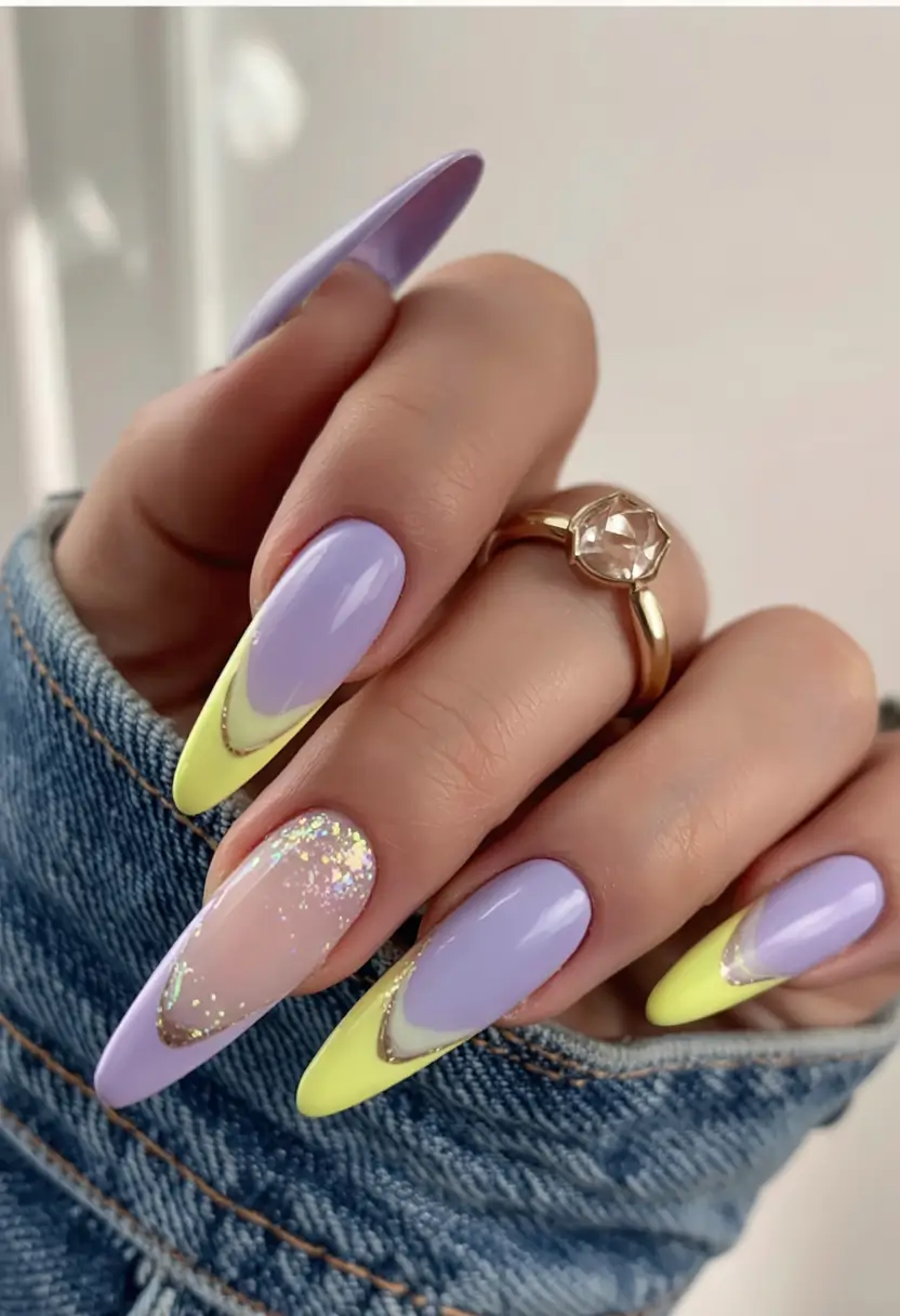 Best July Nail Colors for 2025 Summer Sorbet French Tips