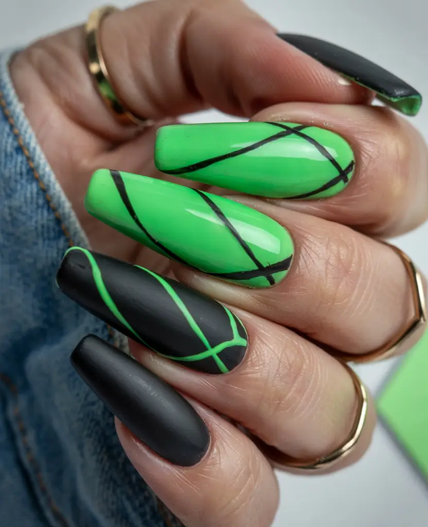 Best July Nail Colors for 2025 Neon Pulse with a Matte Twist
