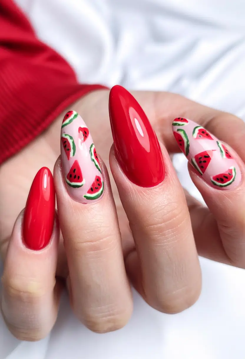 best nail colors for watermelon crush afternoon vibes