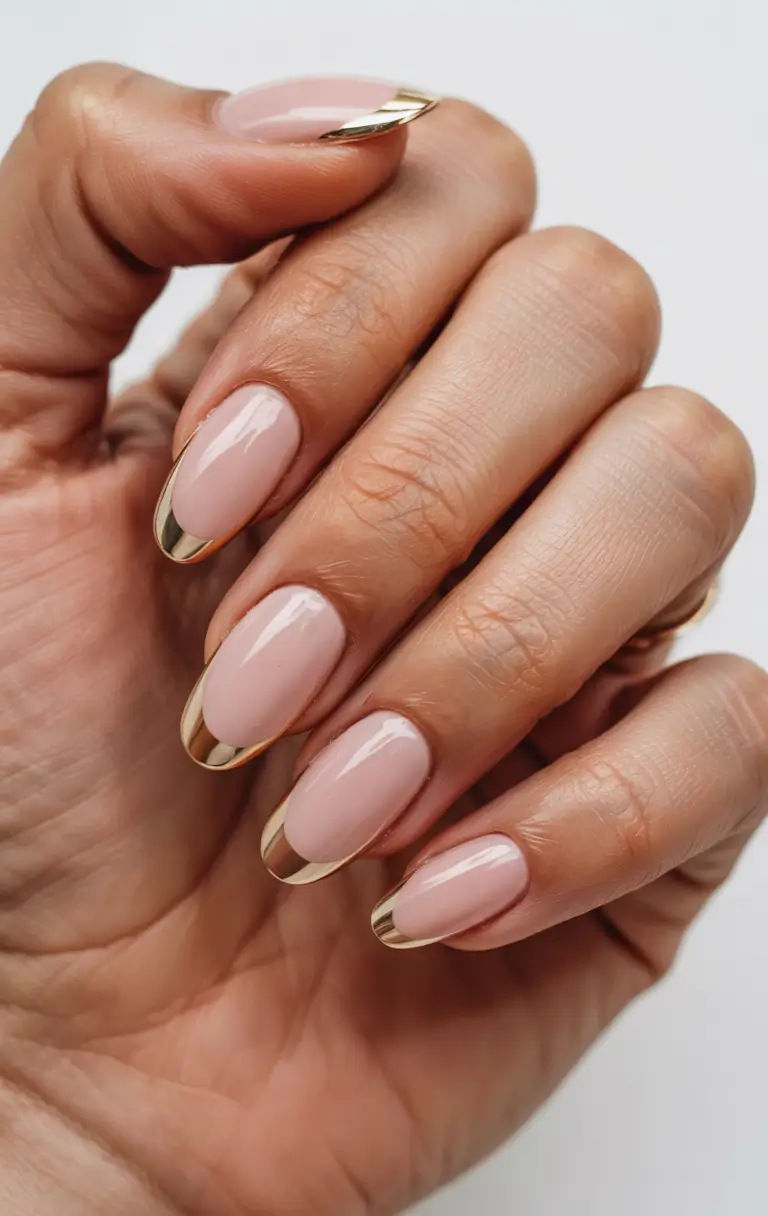 Cute Summer Nail Inspo for 2025 - Golden Minimalism for a Luxe Touch