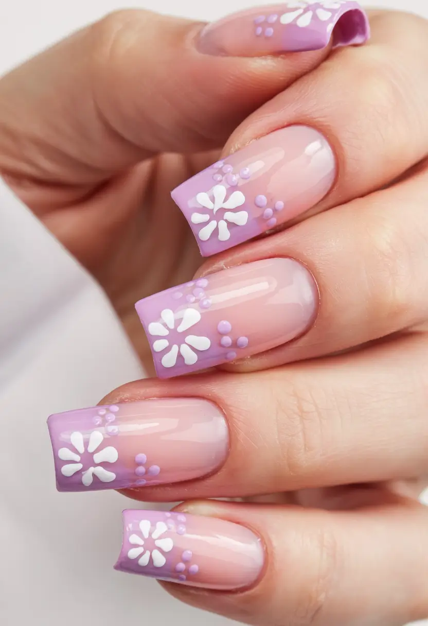 Cute Summer Nail Inspo for 2025 Bubblegum Daisy Pop