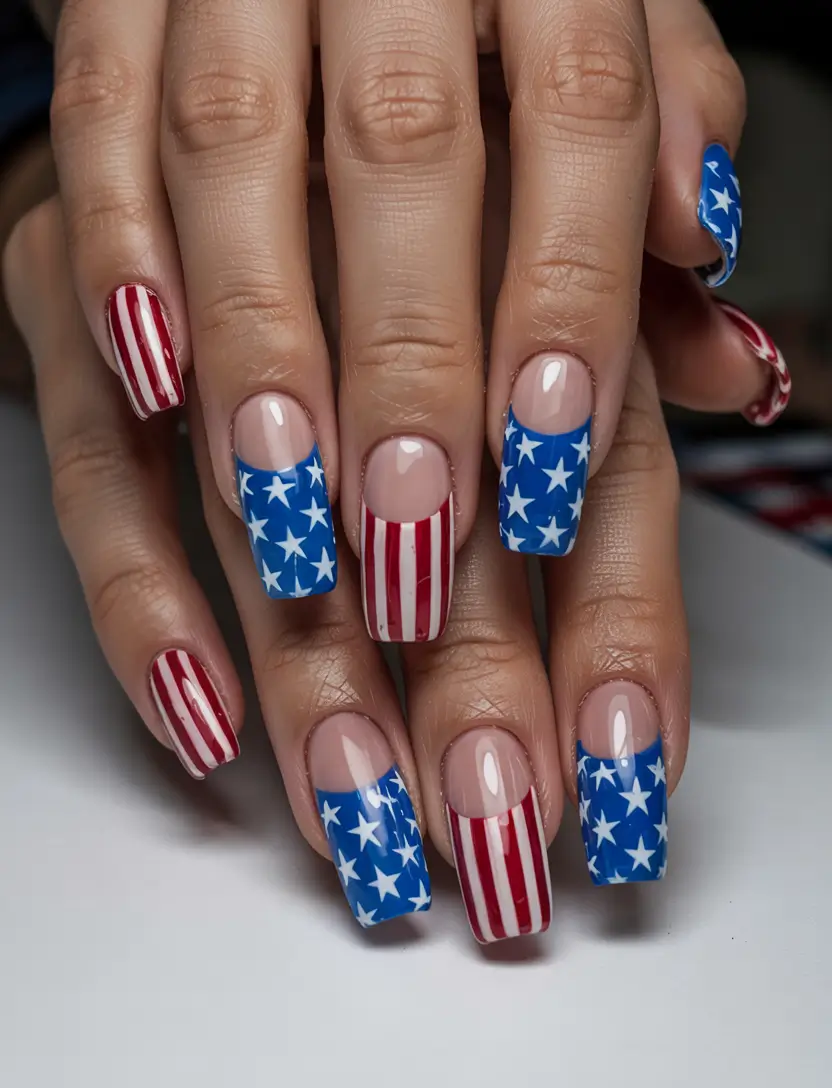 Festive 4th of July Nails to Try in 2025 Retro Americana Revival