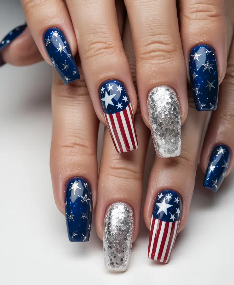 Festive 4th of July Nails to Try in 2025 Glitz Glam and Fireworks