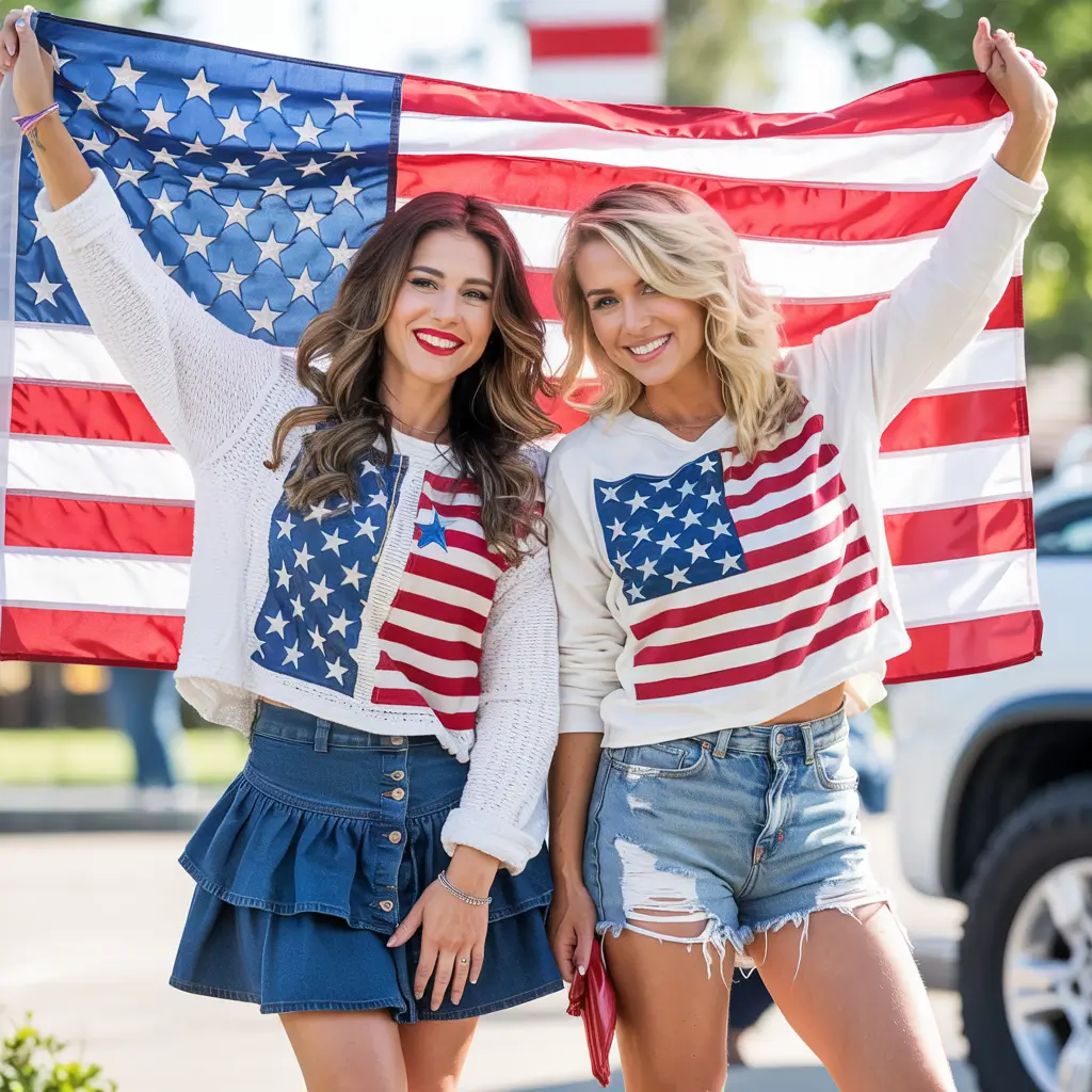 Festive July 4th 2025 Hairstyles to Try Classic Waves Star Spangled