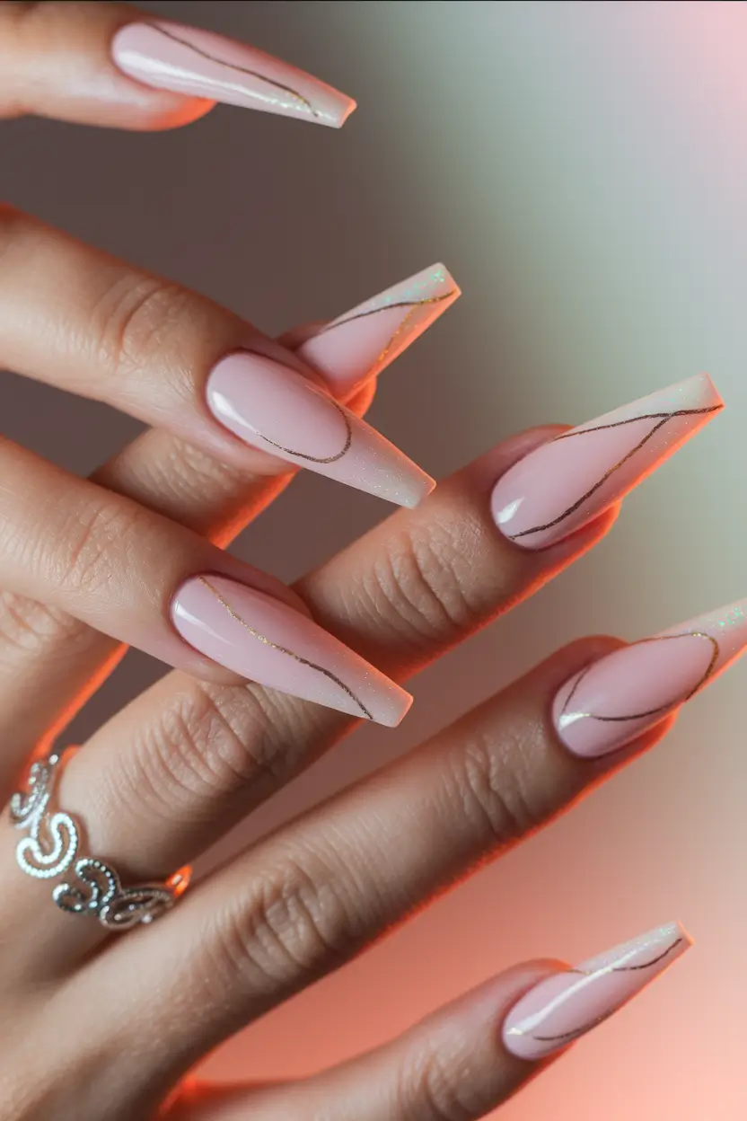 nail inspo for summer 2025 Geometric Negative Space