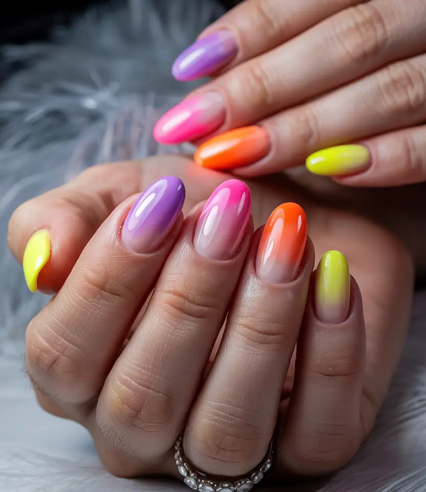 Ombre Looks for Summer 2025 Tangerine Twilight Fade