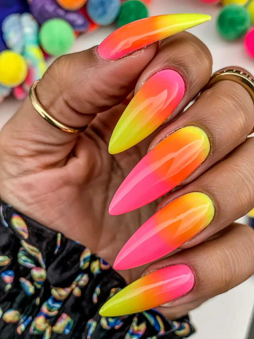 Ombre Looks for Summer 2025 Rainbow Gradient Popsicle Set