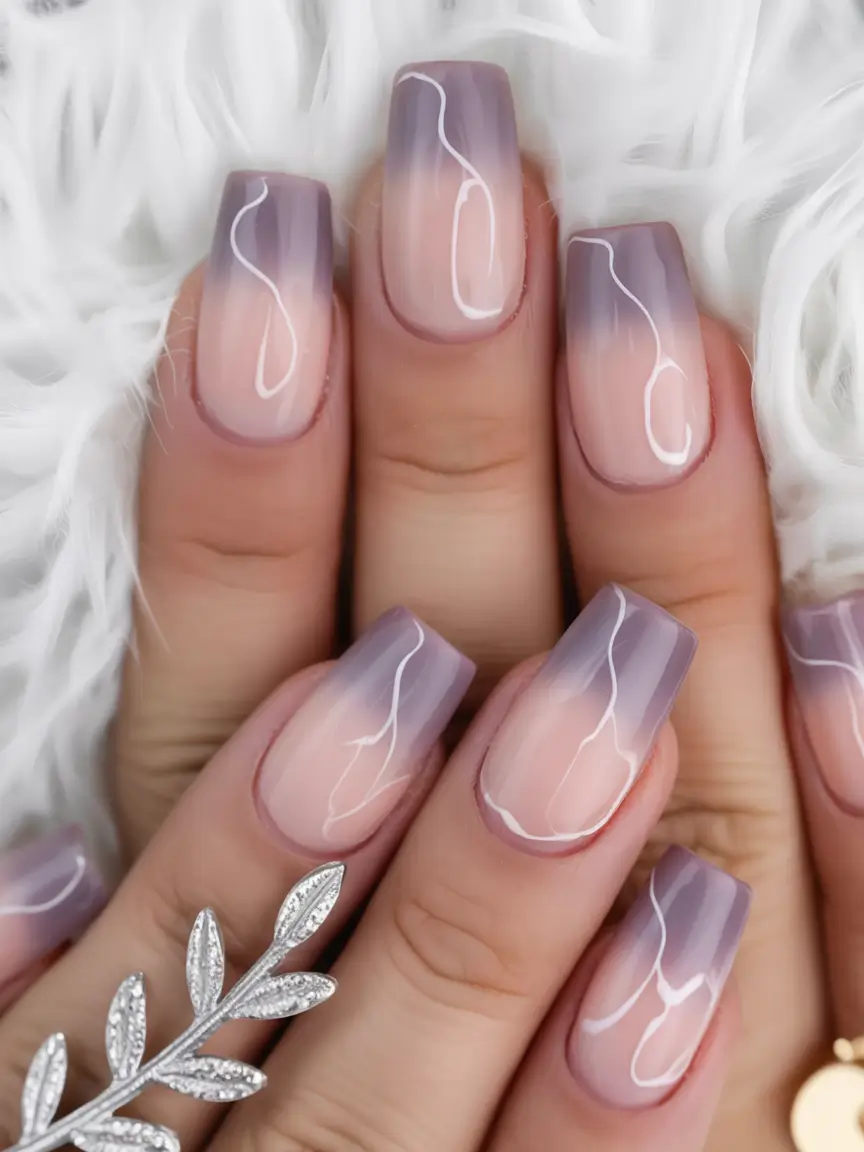 Ombre Looks for Summer 2025 Mauve Mirage with Milky Lightning