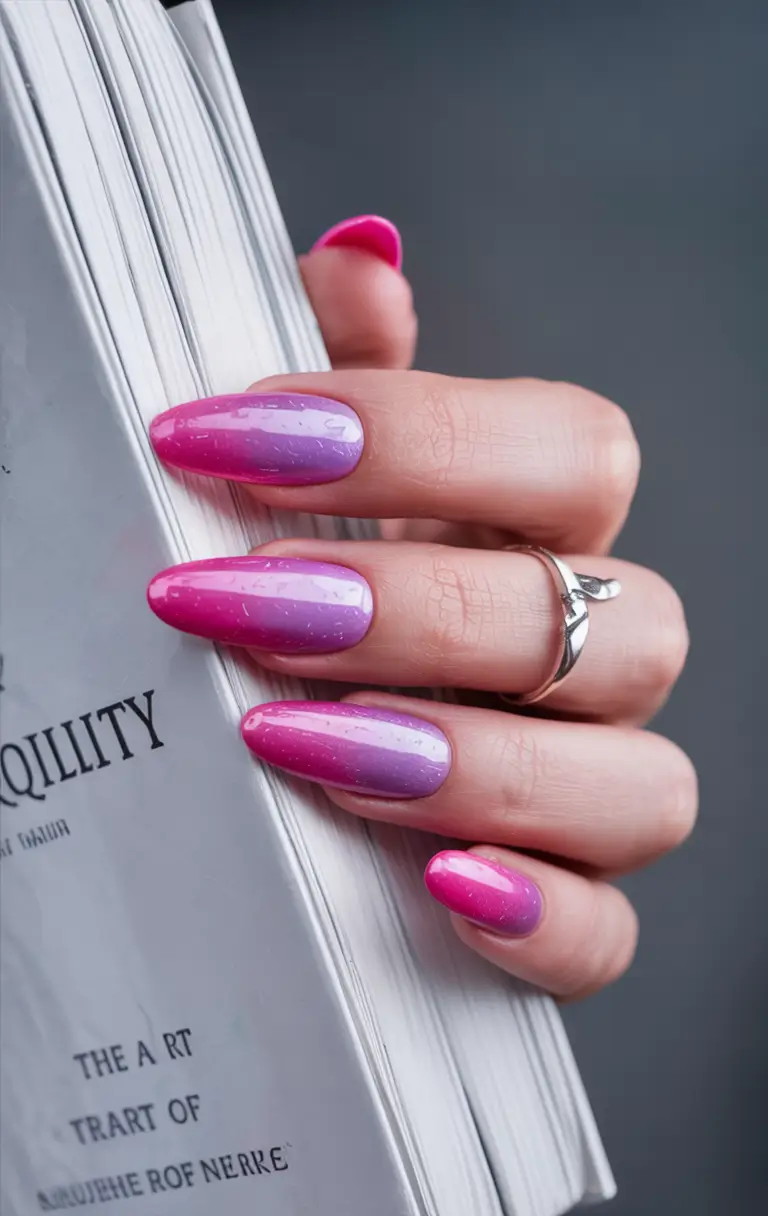 Ombre Looks for Summer 2025 Grape Soda Gloss with Rain Drops