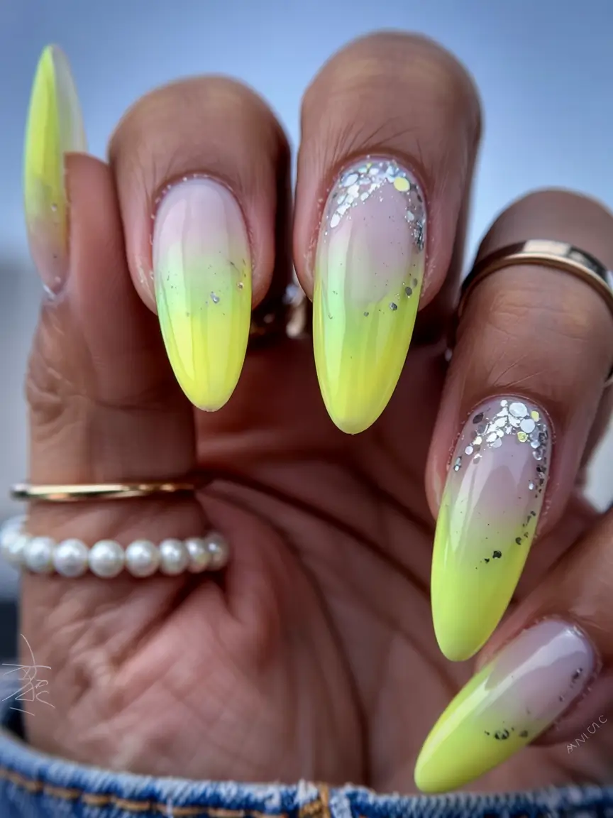Ombre Looks for Summer 2025 Solar Flare Fade in Neon Citrus