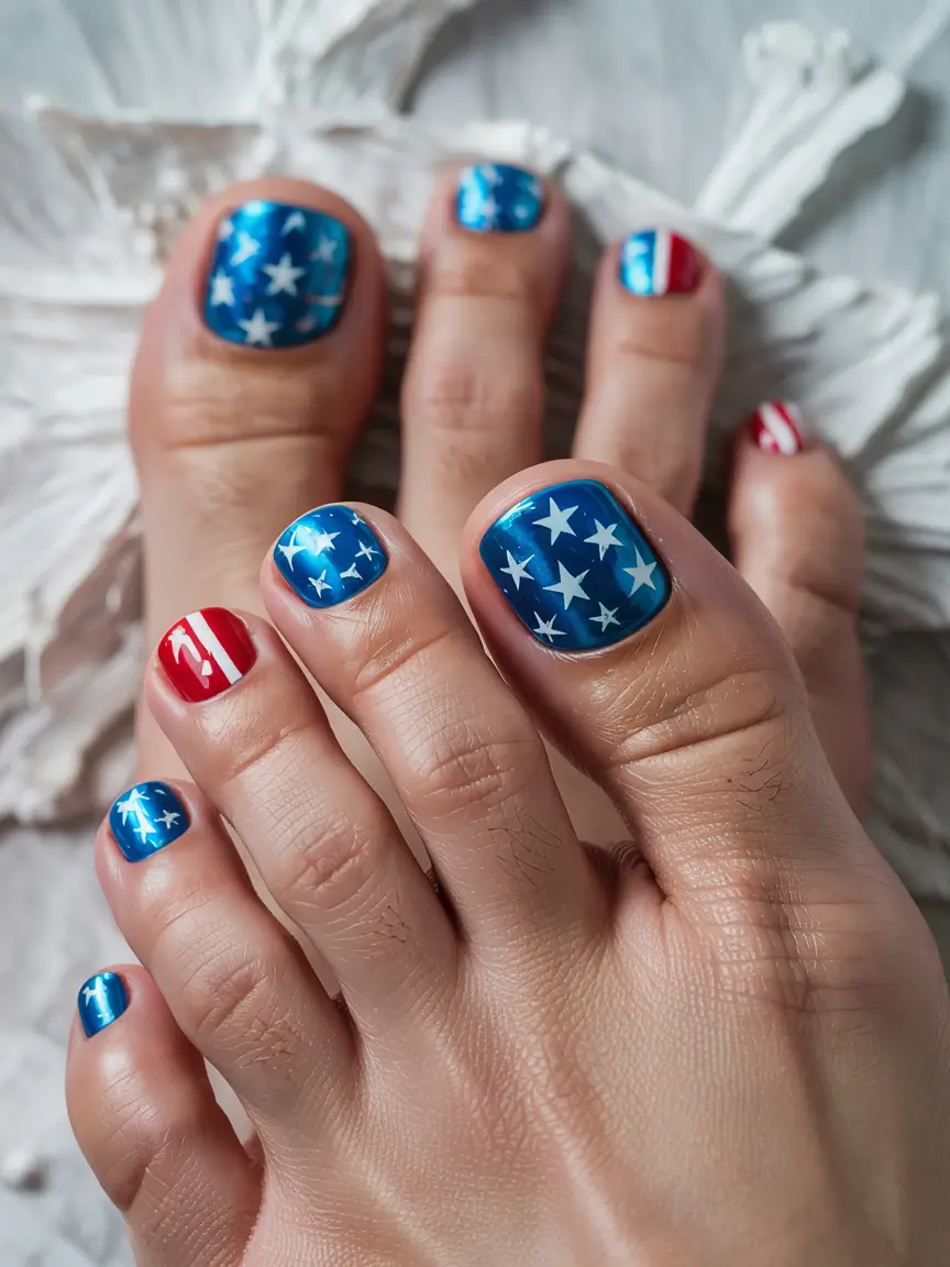 Patriotic Pedis for 4th of July 2025 - Classic Americana with Modern Confidence