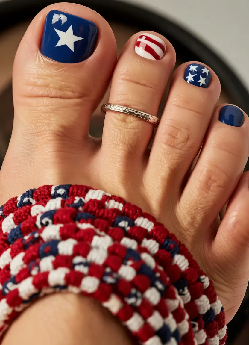 Patriotic Pedis for 4th of July 2025 - Minimalist Americana Mood