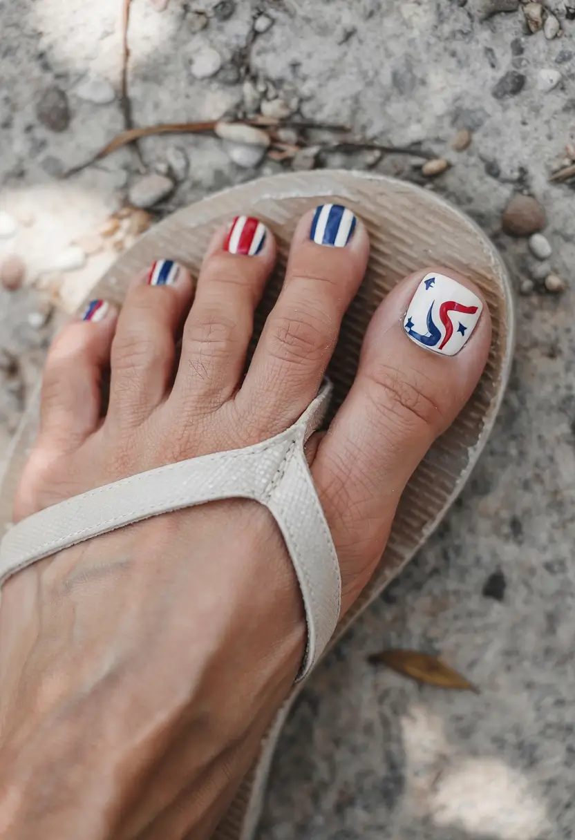 Patriotic Pedis for 4th of July 2025 - Firecracker Chic with a Twist