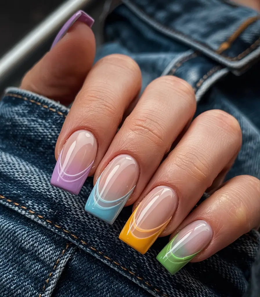 Pretty Nails You’ll Love in 2025 Neon Tips Retro Dreams