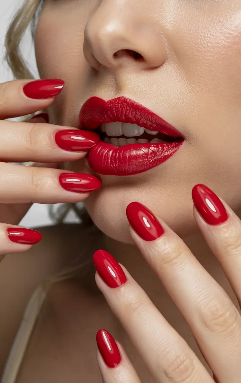 Red Nails That Pop Summer 20255+Classic Scarlet With a Modern Curve