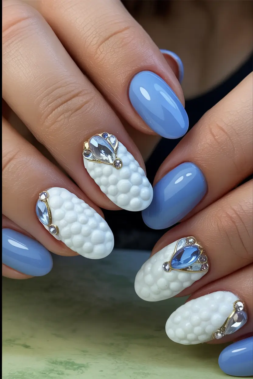 round nail inspo for summer 2025+Ice Queen Royalty