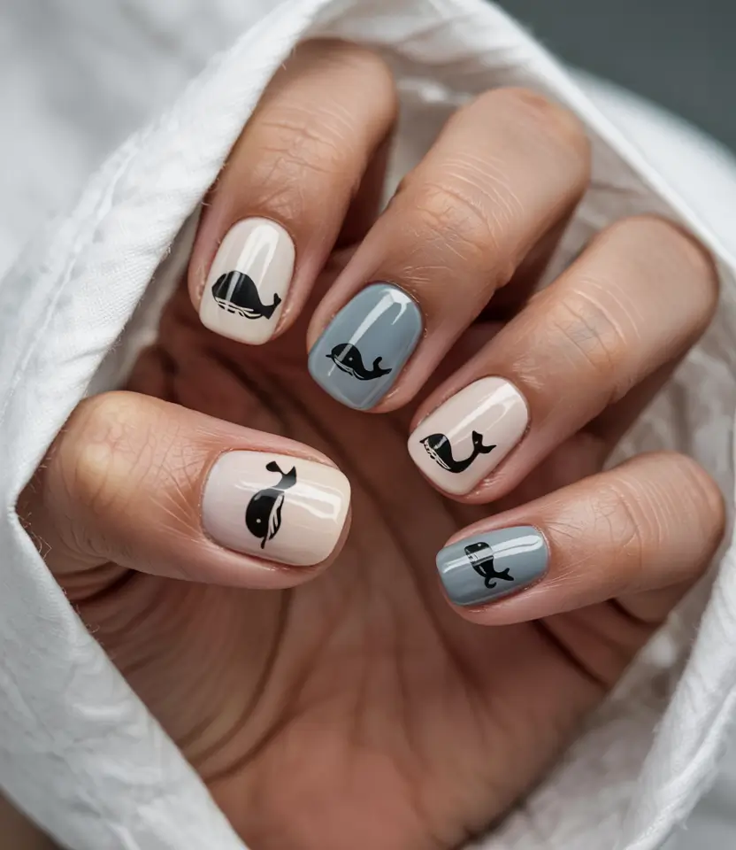 short nail inspo for summer 2025 Under the Sea, But Make It Chic