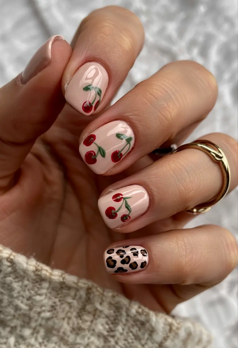 short nail inspo for summer 2025 Sweet & Wild Mashup