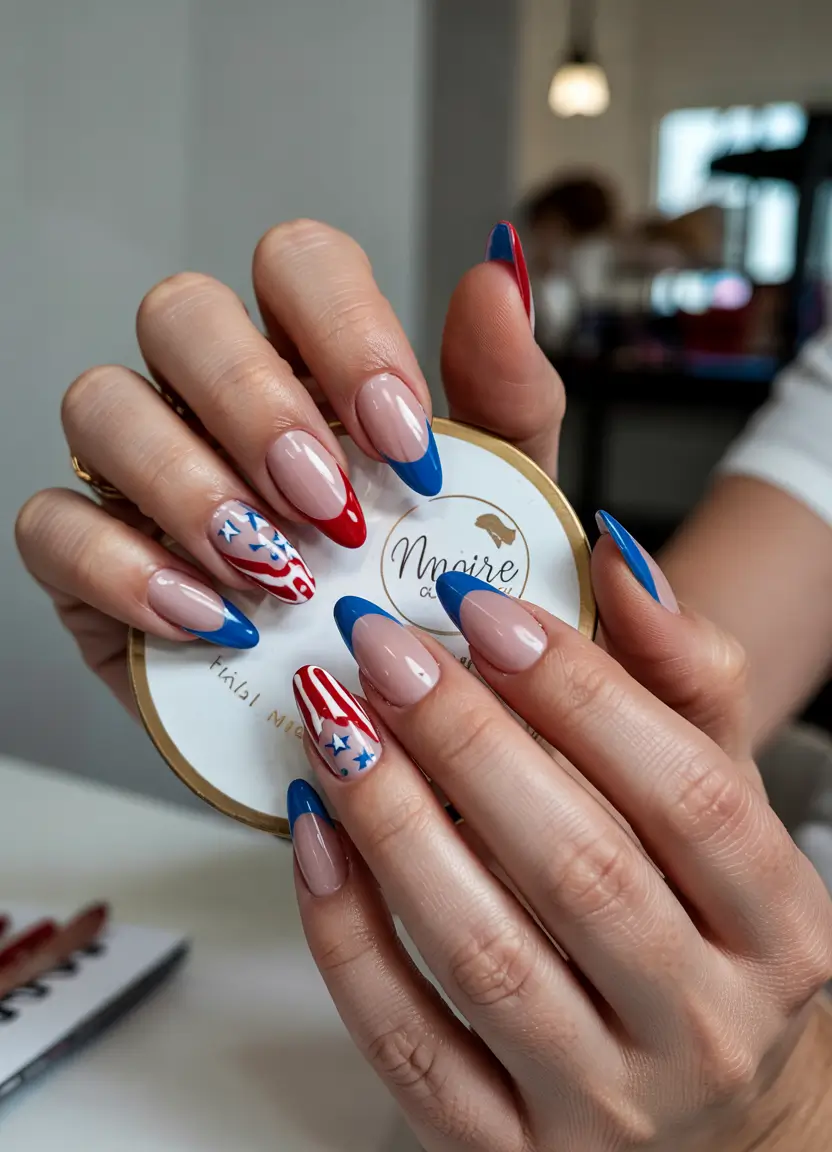 Simple & Cute 4th of July Nails 2025 Playful Americana Tips with Stars