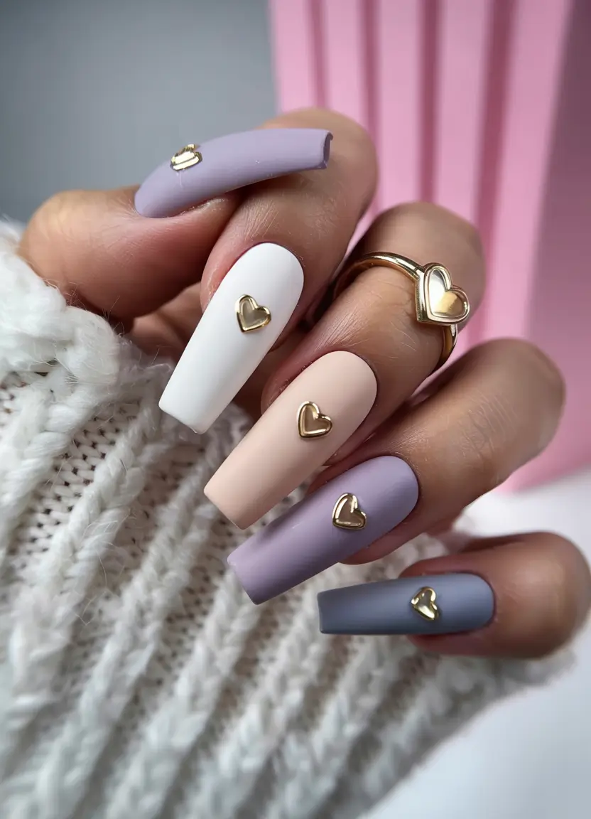 Simple Nails for a Chill 2025 Summer - Matte Pastel Romance