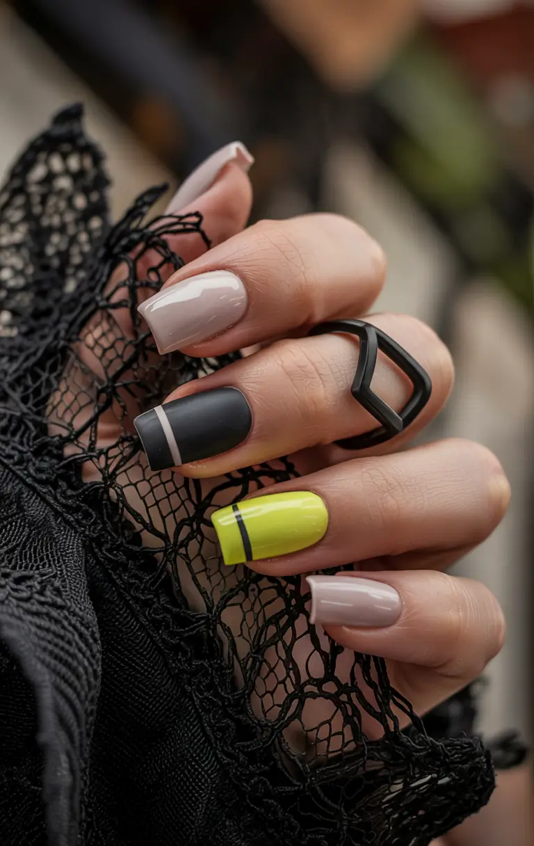 Simple Nails for a Chill 2025 Summer - Minimalist Mashup