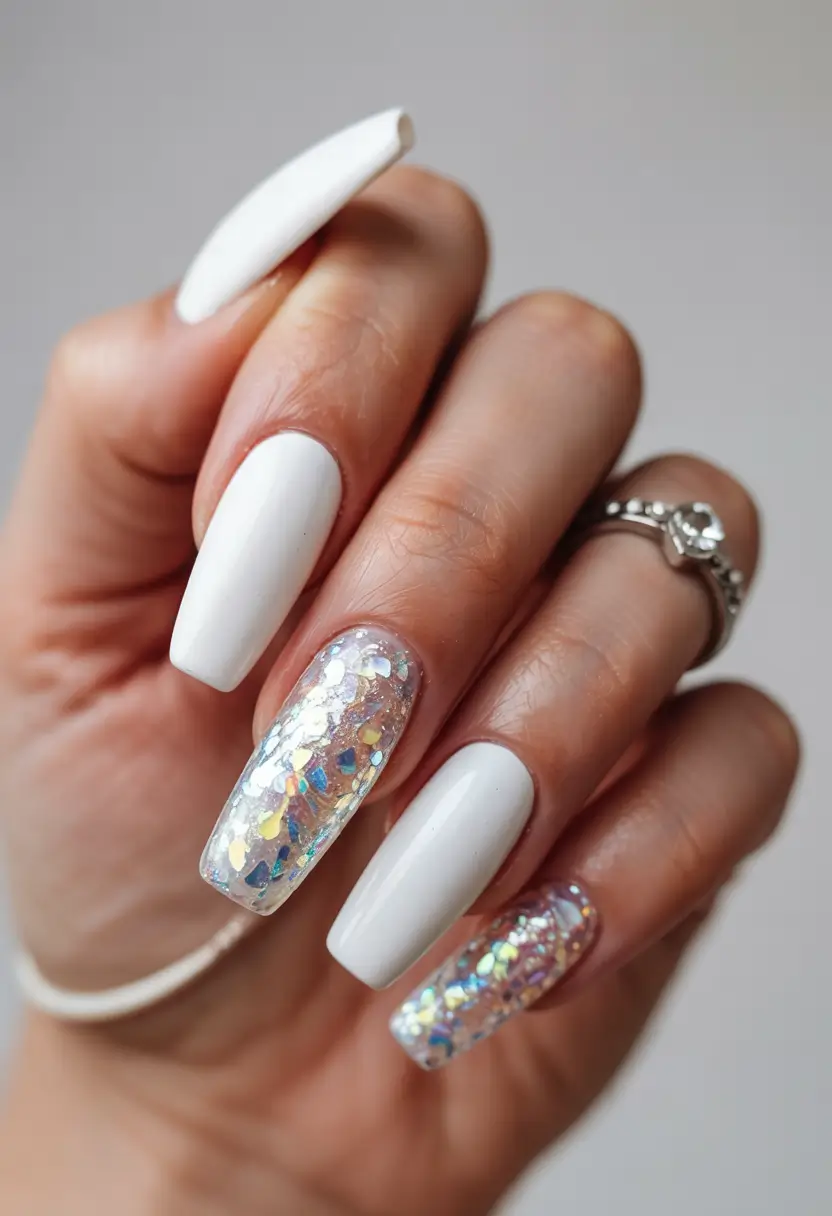 summer acrylic nail ideas 2025 Snow Cone Sparkle