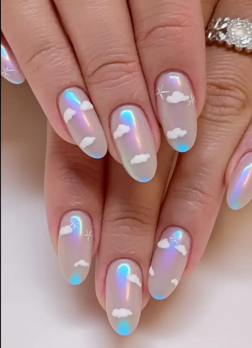 summer almonds nails ideas 2025 Mix-and-Match Artistry