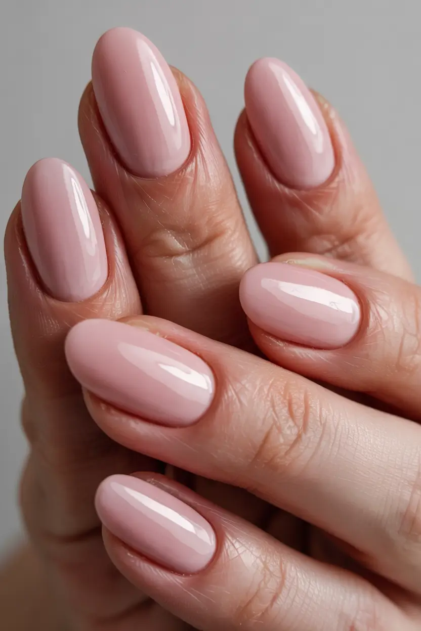 summer classy nails ideas 2025 Blush Almond Simplicity That Never Misses