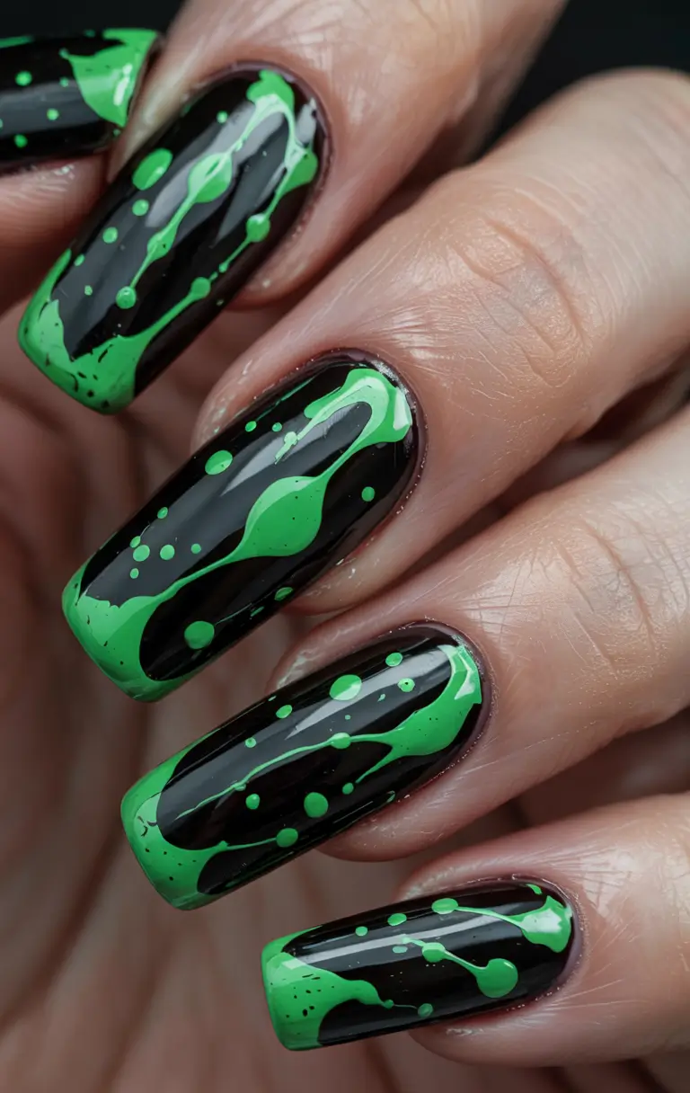 Summer Green Nails Ideas 2025 Glow Drip Energy