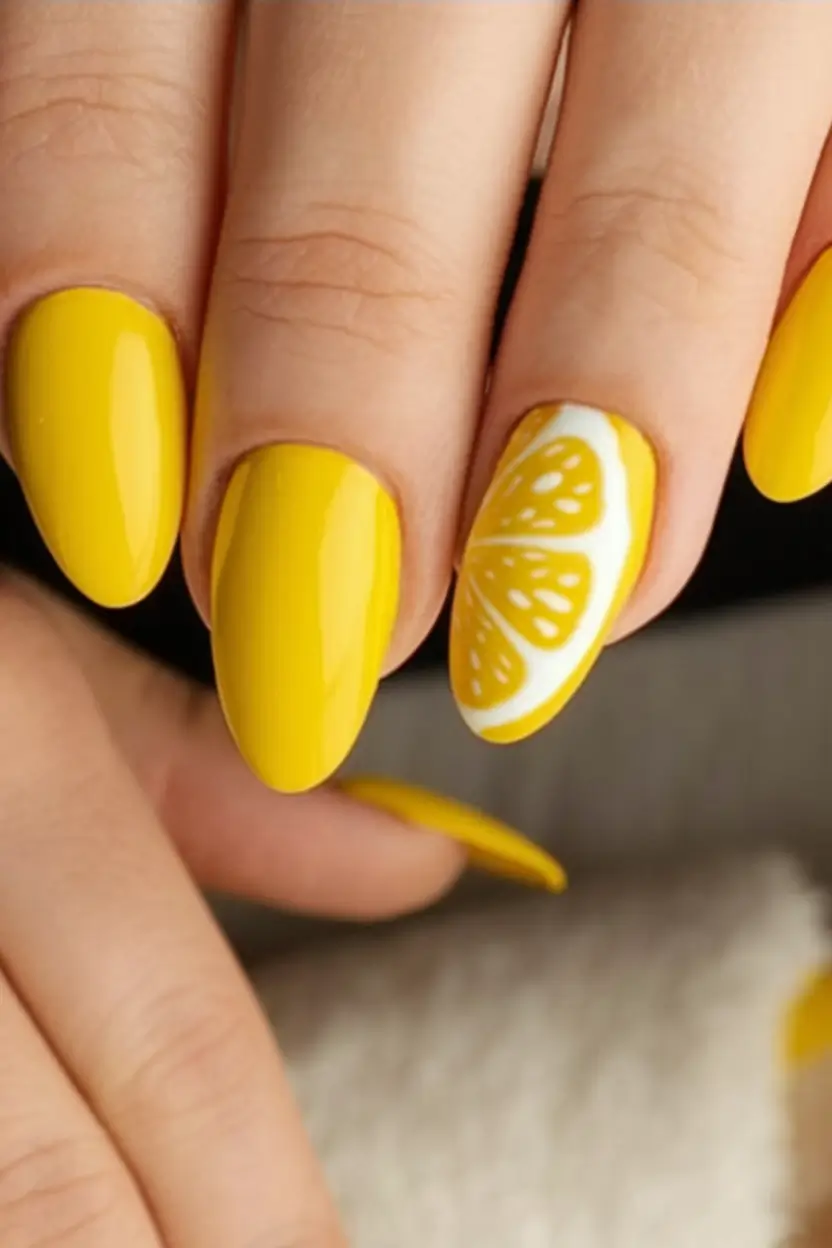 Top Nail Colors for Summer 2025 Lemonade Stand Pop