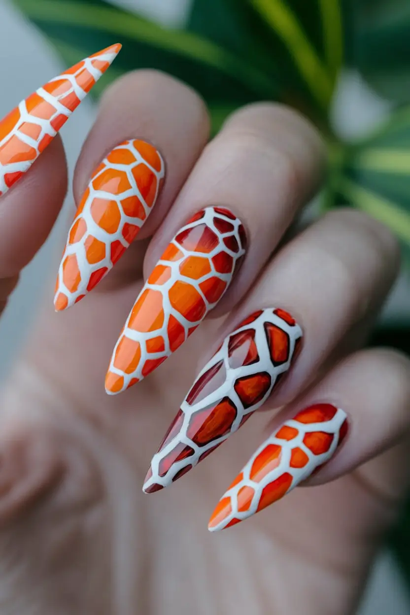 tropical vacation nails 2025 edition Sunkissed Giraffe Glam