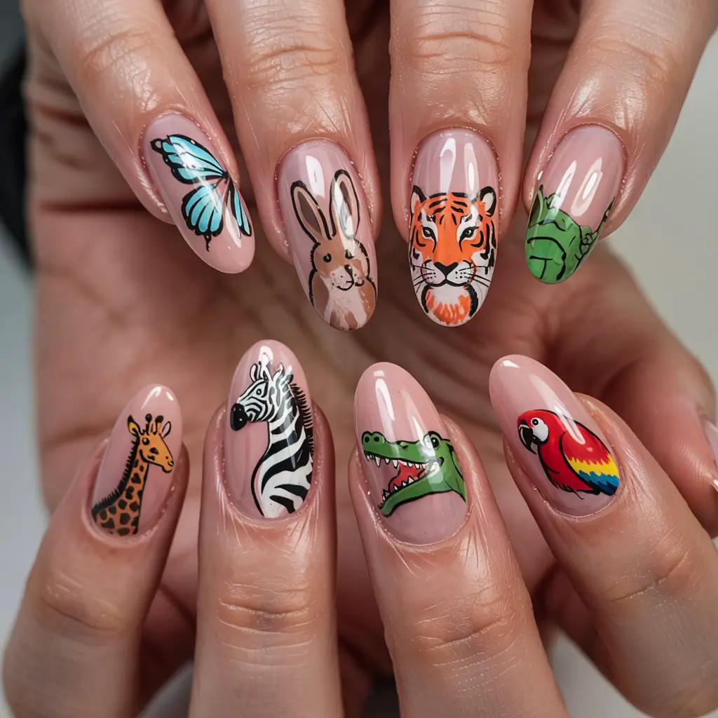 safari chic nail vacation ready nails for summer 2025