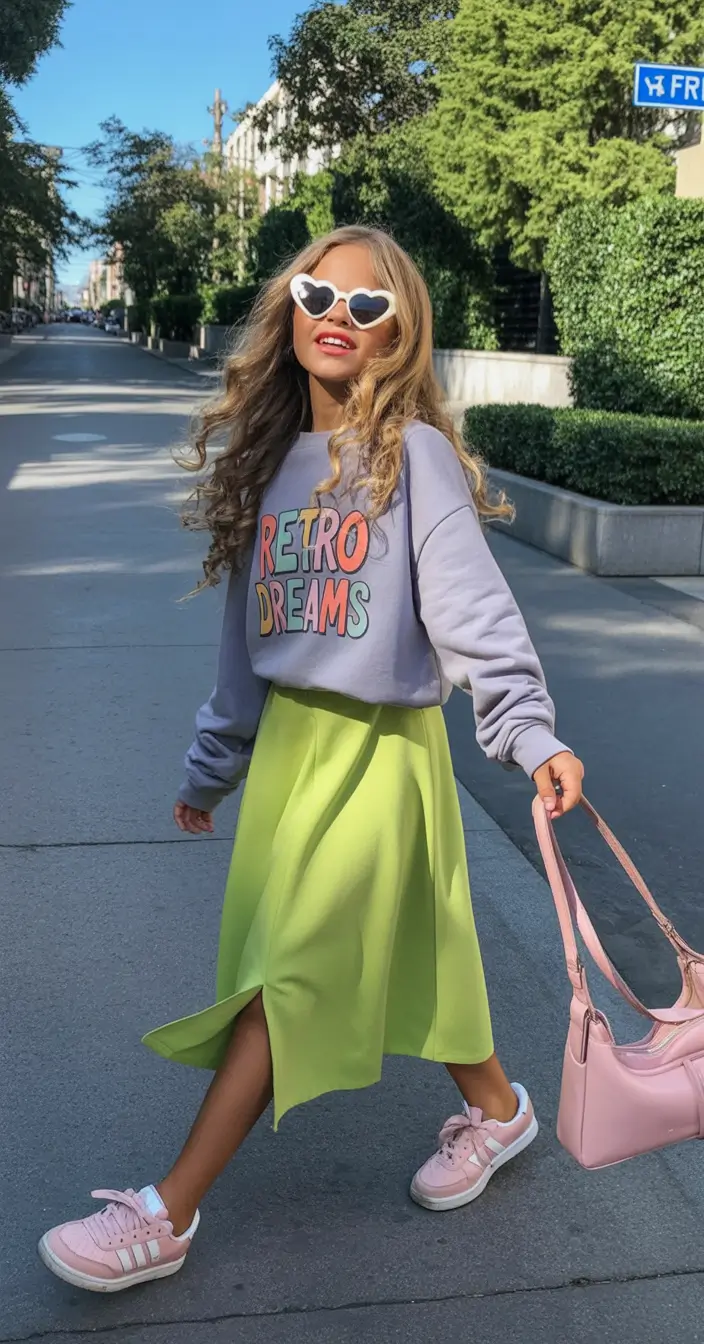 cute school outfits 2025 Color Pop Dreams in Motion