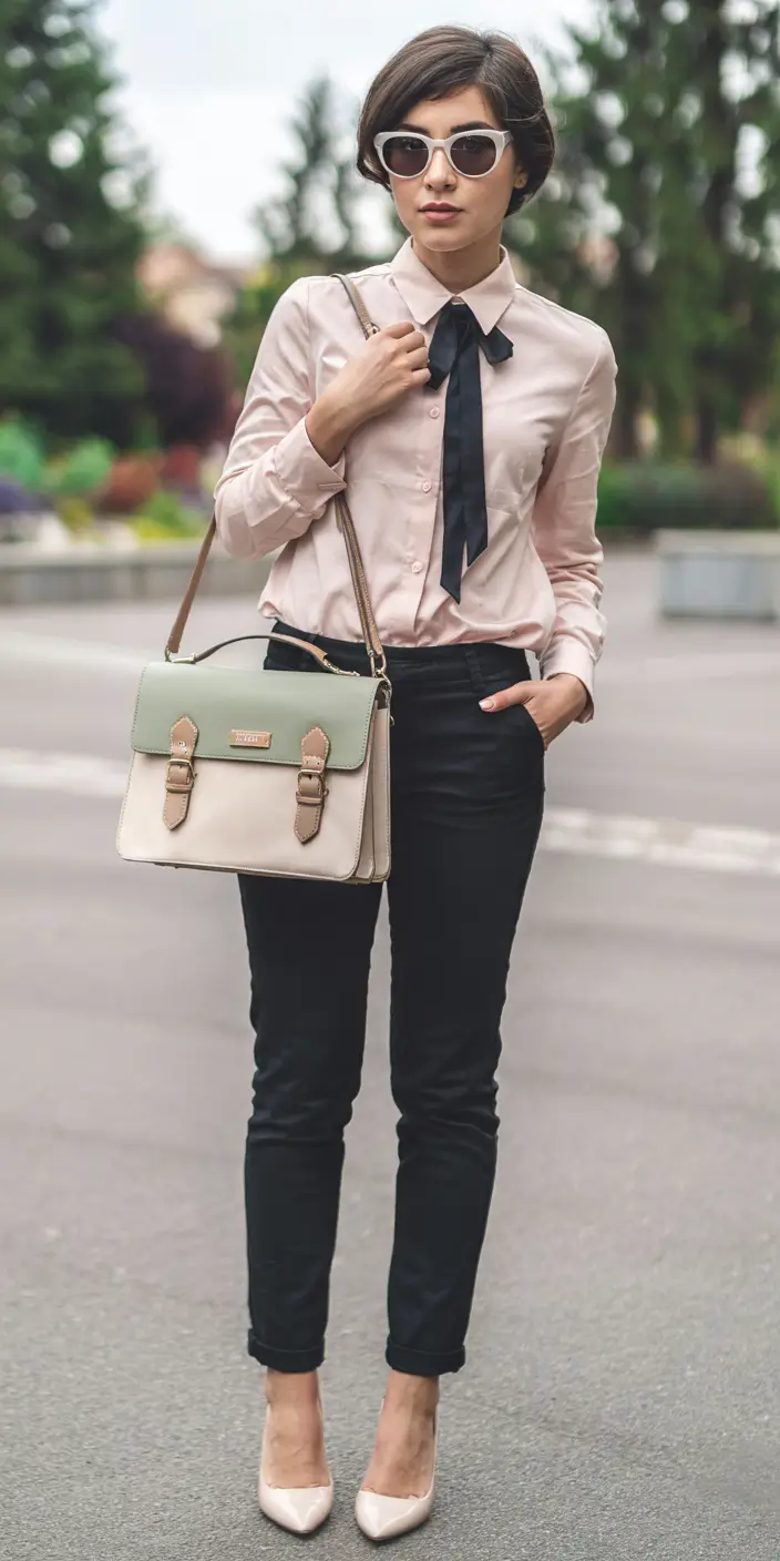 cute school outfits 2025 Sharp, Sleek, and Slightly Vintage
